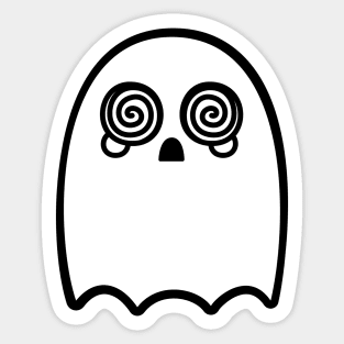Dizzy Ghost Sticker